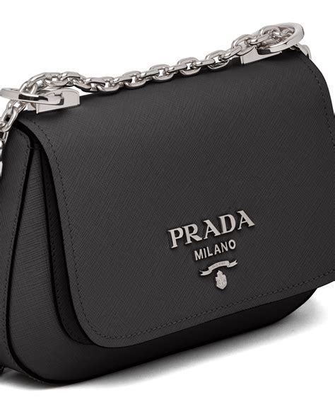 saffiano leather shoulder bag prada.